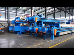 मैनुअल ऑपरेशन स्लड डिवाटरिंग फिल्टर प्रेस मशीन ठोस तरल पृथक्करण के लिए